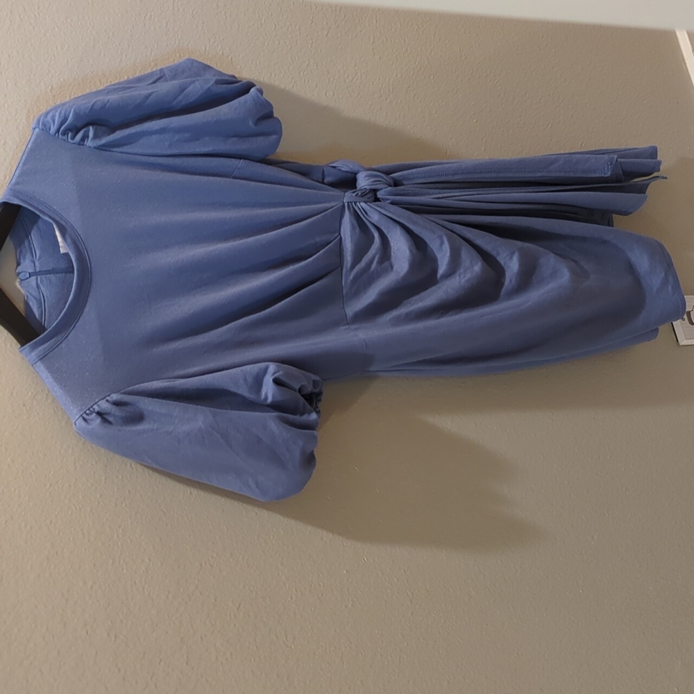 Flattering blue mini dress